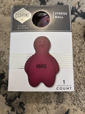 Dashing Stress Ball Red Boss - Reduce Stress, Improve Strength/Mobility of Hand